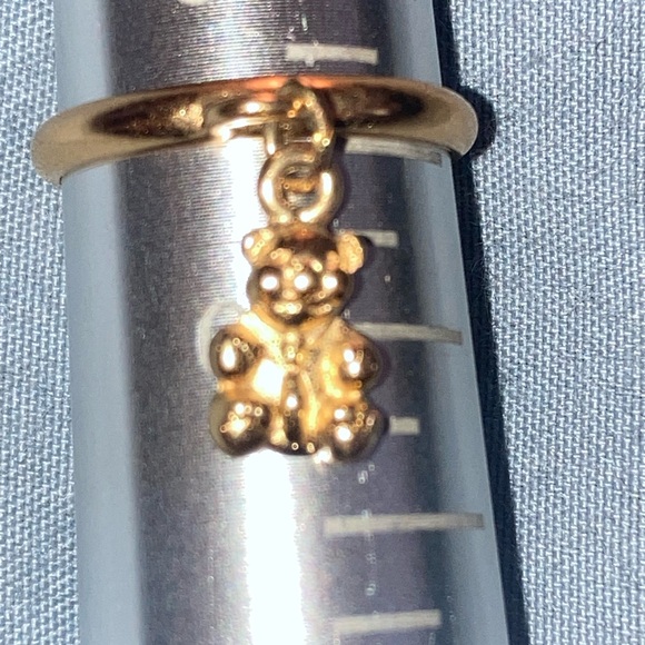 Gold  Charm Ring pick size and charm - Picture 6 of 16